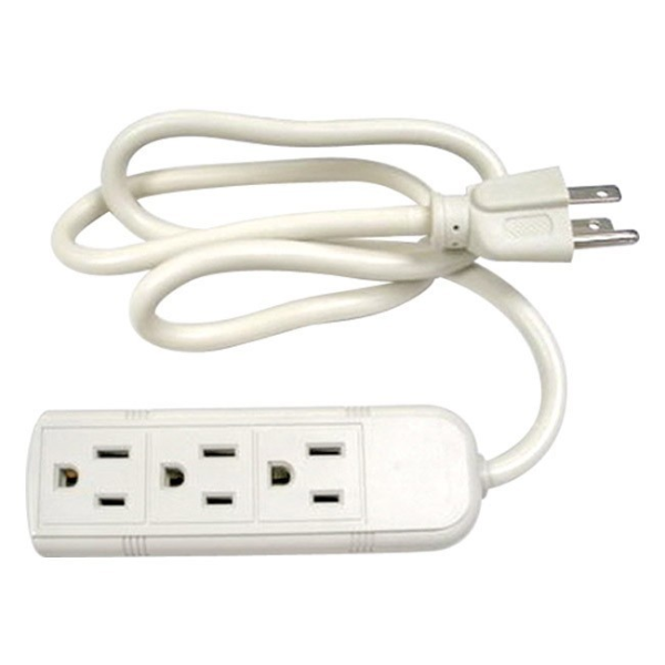 3 Outlet 1' Power Strip