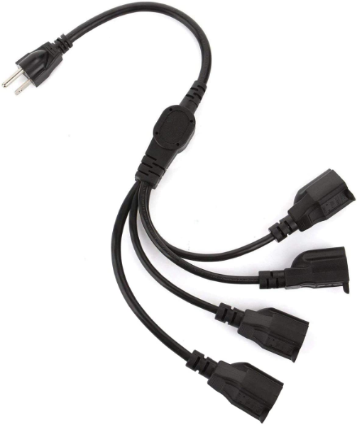 4 Outlet Power Cord Breakout