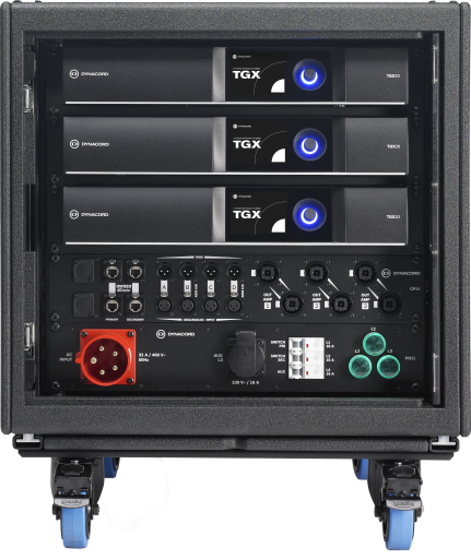 Amplifier System Rack, 3x Dynacord TGX20, 12 x 5000w