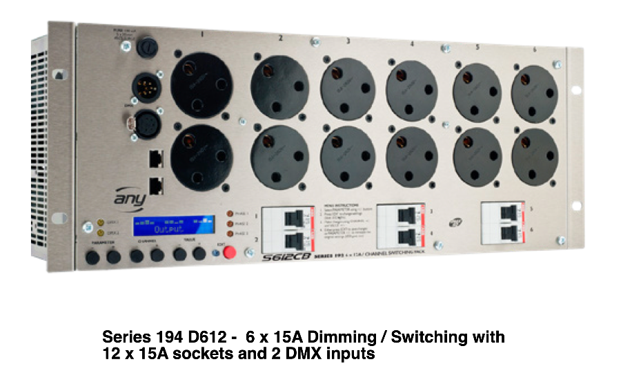 Anytronics Series 194 6 Channel Dimmer Pack