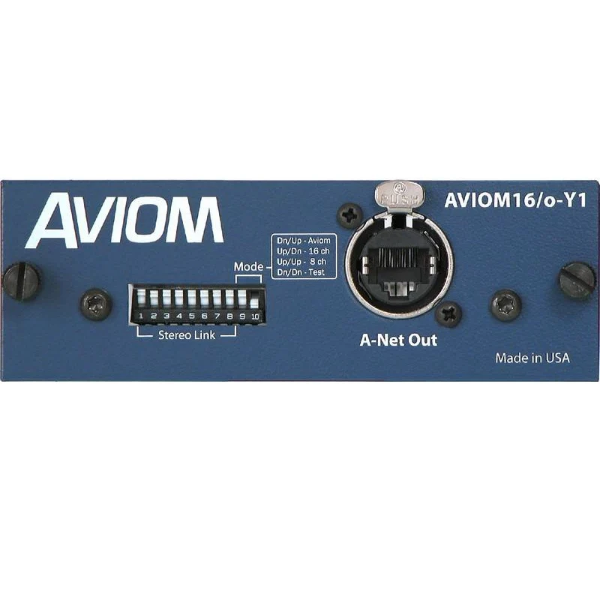 Aviom 16/O-Y1 A-NET mini-YGDAI (MY) expansion output card for Yamaha consoles