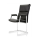 Hire Black High Back Leather Boss Cantilever Chair.