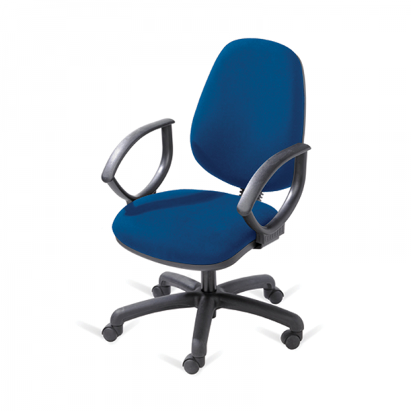 Blue Operators Chair with Arms