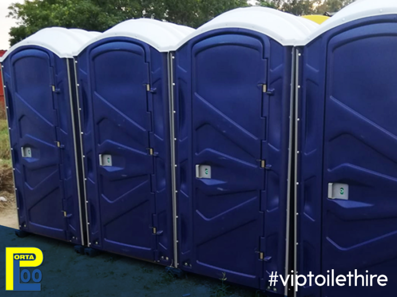 Blue VIP Flushable Portable Toilet