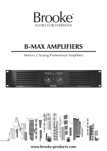 Brooke B-MAX 1680 Amplifier