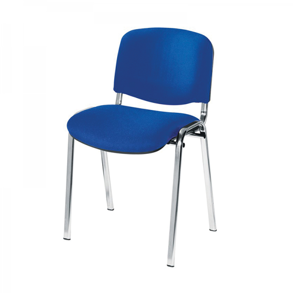 Chrome/Blue Conference Chair