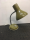 DESK LAMP OLIVE GREEN &CHROME ARTICULATED NECK