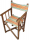 Hire DIRECTORS CHAIR, FOLD WOOD FRAME COLOURED CANVAS STRIPE SEAT+ BACK.