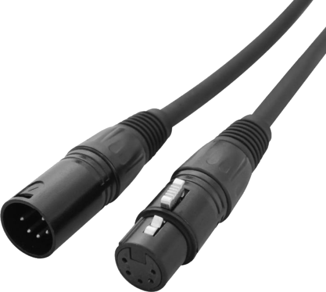 DMX 5 Pin Cable <2m Short