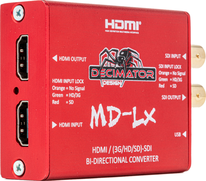 Decimator Design MD-LX HDMI/HD-SDI Converter
