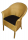 Hire LLOYD LOOM GOLD BISTRO CHAIR,CURVED BACK.