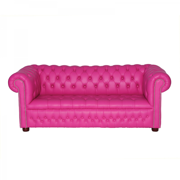 Pink Chesterfield 3 Seater