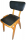 Hire STACKING CHAIR, BEECH FRAME, BLACK VINYL SEAT/BACK.