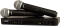 Hire Shure BLX288E/PG58 Dual Channel Wireless Microphone System with 2 PG58 Handheld Dynam.
