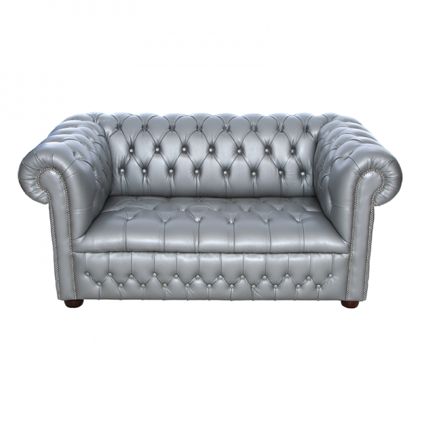 Silver Chesterfield 2 Seater