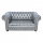 Hire Silver Chesterfield 2 Seater.