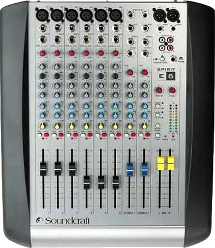 Soundcraft Spirit E6 6+2ch Analogue Mixing Desk