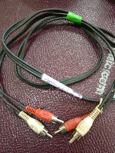 Stereo RCA to RCA cable (regular length)