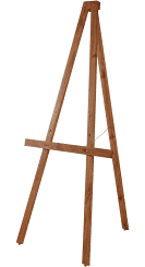 Wooden Easel Brown